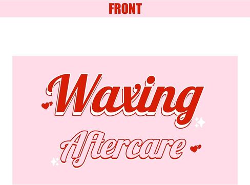 Waxing Aftercare Cards – 100 Pack 2x3.5 Inch Business Card Size, Red Waxing Aftercare Instruction Cards for Esthetician, Spa, and Waxing Salon Supplies in Saudi Arabia
