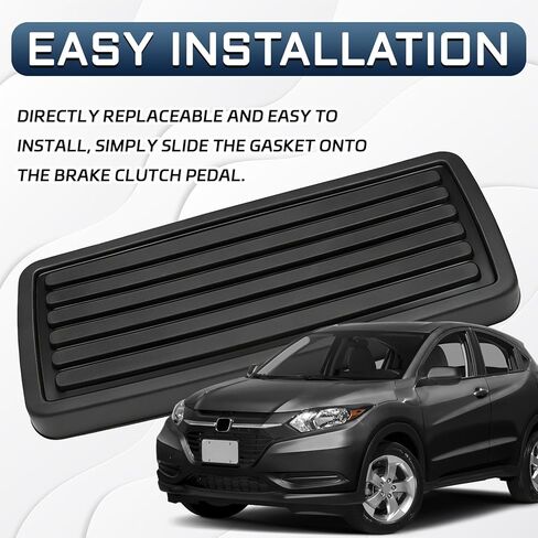 Brake Clutch Pedal Pad Cover 46545-S84-A81, Rubber Car Pedals Covers Replacement Pad, Pedal Accessories Compatible with Honda Accord CR-V Civic Element Odyssey Pilot Prelude Ridgeline (Black) in Saudi Arabia