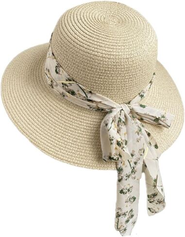 Straw Beach Hats,Beach Hat for Women,Summer Straw Sun Caps Wide Brim Beach Sun Cap Beach Sun Hats for Women/Girl in Saudi Arabia