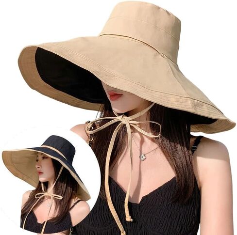 Super-Wide-Brim-Sun-Hat-for-Men-and-Women Outdoor Reversible Bucket UV-Protection Safari-Boonie-Hats in Saudi Arabia
