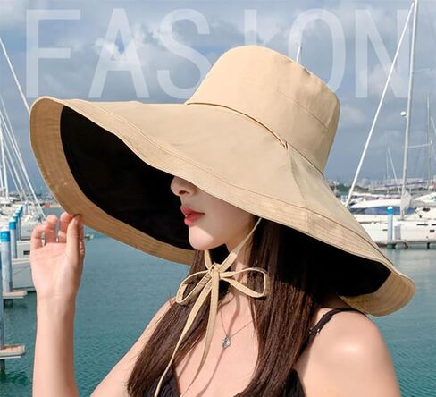 Super-Wide-Brim-Sun-Hat-for-Men-and-Women Outdoor Reversible Bucket UV-Protection Safari-Boonie-Hats in Saudi Arabia