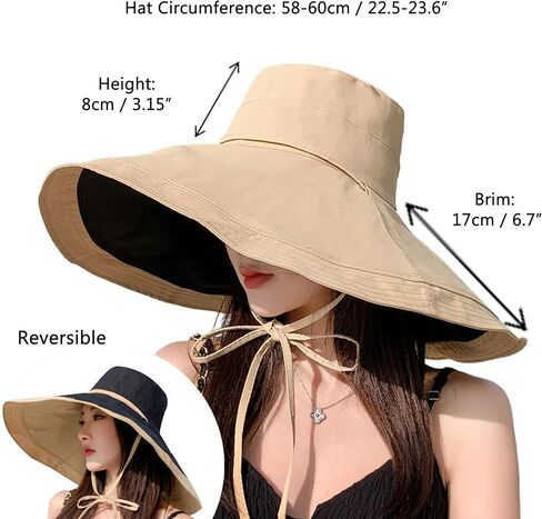 Super-Wide-Brim-Sun-Hat-for-Men-and-Women Outdoor Reversible Bucket UV-Protection Safari-Boonie-Hats in Saudi Arabia