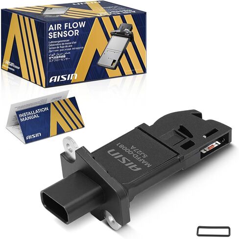 مستشعر AISIN MAFFD-00081 لتدفق الهواء الشامل (MAF) - متوافق مع Ford F-150 F-250 F-350 F-450 Super Duty F53 F59 Explorer Fusion Mustang Taurus Lobo Flex Expedition، Lincoln Navigator - مع 4 دبابيس in Kuwait