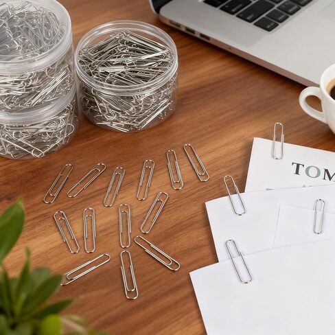 Jumbo Paper Clips, 1200 Pcs Large Paper Clips 2 inch, Silver Smooth Paperclips for Office Supplies in Saudi Arabia