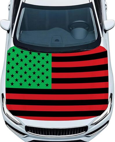 Irish Ireland Shamrock Clover Flag Car Hood Cover, Elastic Polyester, Universal Fit, 3.5x5 Ft, Stretchable Automotive Bonnet Banner in Saudi Arabia