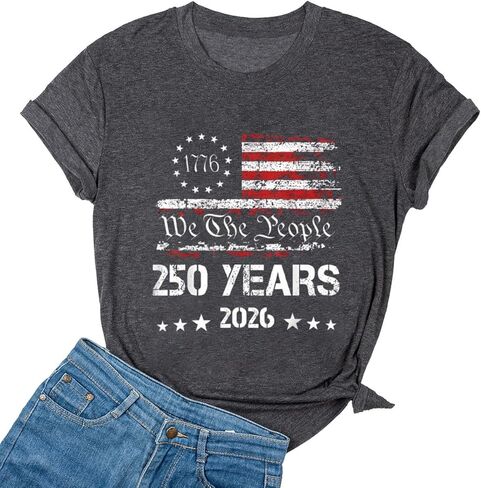 Ykomow She is a Good Girl Loves Her Mama Loves Jesus & America Too Shirt Womens Memorial Day Graphic Tees (Blue, XL) in Saudi Arabia