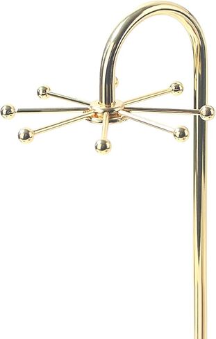 حامل قلادة، عرض قلادة دوارة للبائعين، حامل عرض مجوهرات معدني، رف برج سلسلة معلقة مع 8 خطافات in Kuwait