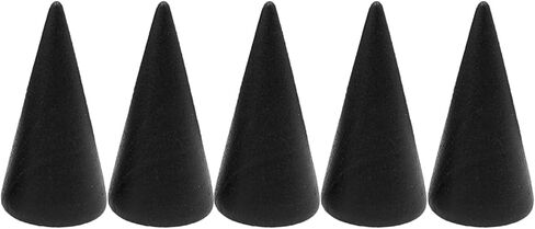 Ring Display Stand 5Pcs Wood Rings Holder Cone Shape Rings Stand Jewelry Display Rack for Business Photoshoot Room Decoration in Saudi Arabia