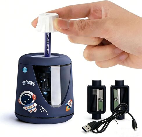 Electric Pencil Sharpener - Auto Stop, Super Sharp & Fast, Plug in Pencil Sharpener for 6-12mm No.2/Colored Pencils - Classroom/Office/Home in Saudi Arabia