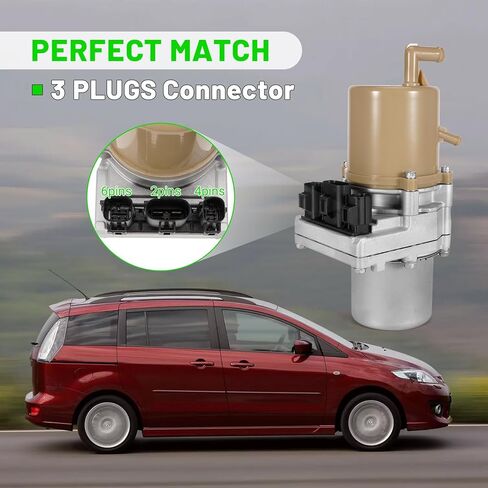 LEAPTREND 3 Plugs Electric Power Steering Pump Assembly Compatible with Mazda 3 2.0L 2.3L 2005-2009; Mazda 5 2.3L 2006-2010 in Saudi Arabia