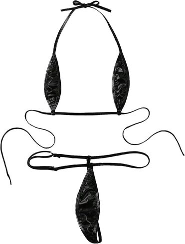 Shiny Metallic Lingerie Sets Underwear for Women Sexy Strappy Tube Top Halter Bikini for Women Bra and Panty Set in Saudi Arabia