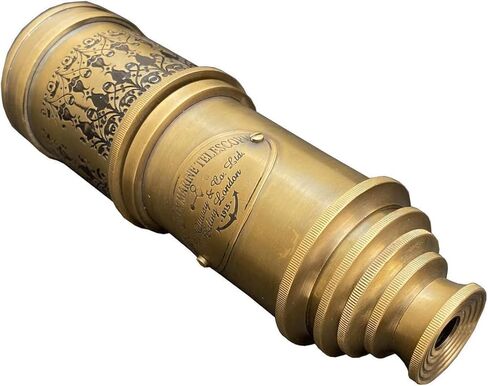 ديكور عتيق Spyglass، تلسكوب قرصان، تلسكوب محمول لعشاق المغامرة، ديكور بحري أحادي العين للهدايا والمسافرين in Kuwait