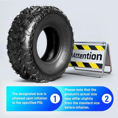 TRIBLE SIX Set of 2 19x7-8 ATV/UTV Tires,19x7x8 All-Terrain Mud & Trail Tires,4PR,Tubeless in Saudi Arabia