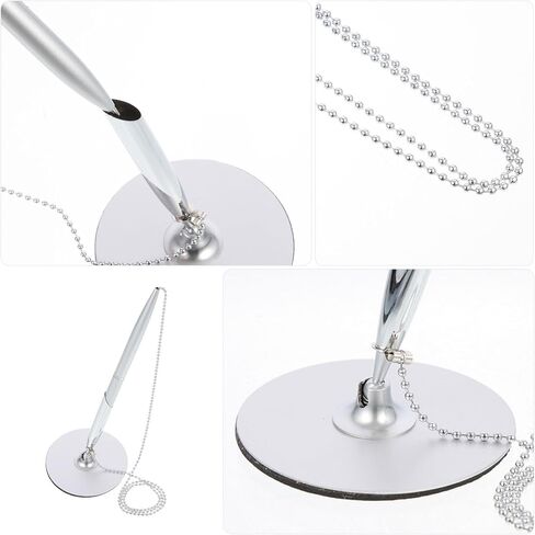 Luxshiny Desktop Ballpoint Writing Pen with Chain Fixed Signature Pen for Business Counter Use for Hotels and Reception Desks in Saudi Arabia
