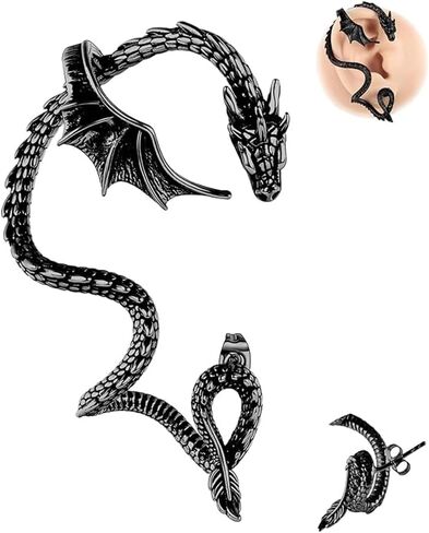 1 PCS Halloween Pterosaur Earrings Trendy Halloween Costume Accessories in Saudi Arabia