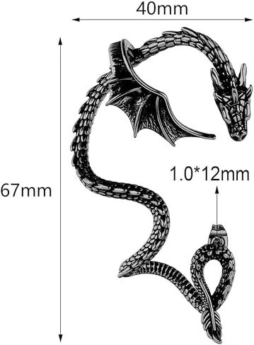 1 PCS Halloween Pterosaur Earrings Trendy Halloween Costume Accessories in Saudi Arabia