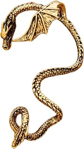 1PCS Dragon Climber Ear Wrap Earrings for Women Men Metal Winged Flying Dragon Ear Wrap Cuffs Earring in Saudi Arabia