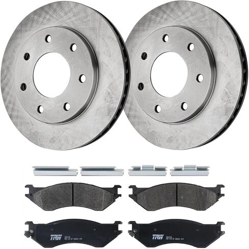 Equivalent Brake Disc and Pad Kit Front 2-Wheel Set fits Ford F-150 V8 (4.6L / 5.4L) in Saudi Arabia