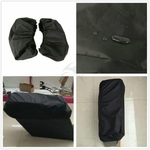 TCMT Nylon Waterproof Saddlebags Lid Covers Audio Speaker Lids Bras Fits For Harley Touring Road King Street Glide Road Glide Electra Glide Ultra Classic 1994-2023 in Saudi Arabia