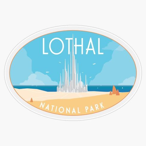 MAGNET Lothal National Park Magnetic Vinyl Sticker Decal Magnet 5" in Saudi Arabia