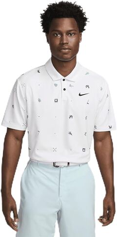 Nike Tour Men's Dri-FIT Golf Polo (White/Black, FQ0426-100) Size X-Large in Saudi Arabia