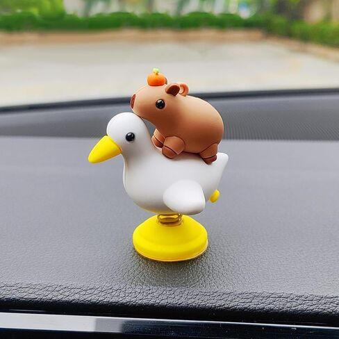 Cute Capybara Car Dashboard Decoration, Lovely Rocking Decor for Dash, Funny Center Console Decoration Car Accessories Interior for Women and Men in Saudi Arabia