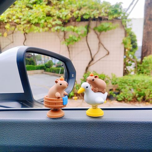 Cute Capybara Car Dashboard Decoration, Lovely Rocking Decor for Dash, Funny Center Console Decoration Car Accessories Interior for Women and Men in Saudi Arabia