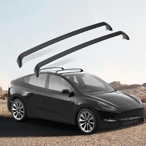 رف سقف قابل للقفل بدون ضوضاء يناسب طراز Tesla Y 2020 2021 2022 2023 2024 حامل سقفي العارضة شريط البضائع رف الأمتعة رف الكاياك رف الدراجة حامل الأمتعة على السطح in Kuwait