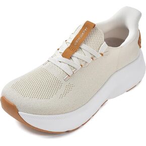 JACKSHIBO حذاء مشي بدون استخدام اليدين للنساء، دعم قوس القدم واسع مع وسادات مشط القدم، أحذية رياضية للتنس سهلة الارتداء والتهاب اللفافة الأخمصية ووسادة سميكة لتقويم العظام ونعل صفر in Kuwait