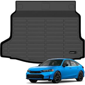 Auxko All Weather Cargo Mat Fit for Honda Civic Hatchback 2026 2025-2022 (Not for Sedan) TPE Rubber Cargo Tray Accessoris All Season Guard Odorless Anti-Slip Trunk Liner Black in Kuwait