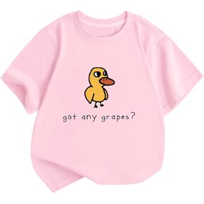 BeWithYou Oversized Cute Duck Shirts for Teens Girls Kawaii Cartoon Graphic Tees Funny Letter Print T-Shirts Casual Tops in Saudi Arabia