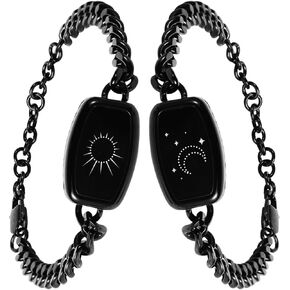 أساور تعمل باللمس لمسافات طويلة للأزواج - أساور بلوتوث تعمل بالاهتزاز والإضاءة لهدايا العلاقات | مجوهرات فريدة من نوعها لصديقتك وصديقك وأحبائك، ابقِ أقربائك في أي مكان in Kuwait