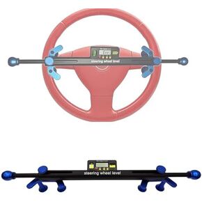 Car Steering Wheel Level Alignment Tool, Digital Steering Wheel Level, Diameter Range 19-37cm, ±90° Electronic Positioning, for Cars Repair in Kuwait
