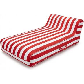 Upholstered Stylish Pool Float Lounger Recliner, Large Floating Chair & Backrest, Heavy Duty Lake, Beach, Adults & Kids - Comfortable Tube, Durable Water Floaty Tanning Lounge - Terracotta in Kuwait
