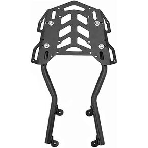 لهوندا CB300R CB250R 18-25 دراجة نارية الرف الخلفي الأمتعة حامل البضائع حامل الصندوق العلوي دعم قوس، سعة 15 كجم، تركيب خالٍ من اللكم، أسود، سبائك الألومنيوم in Kuwait