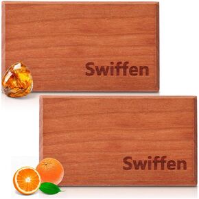 2 Pcs Wood Car Air Freshener Starter Refill Kit Car Odor Eliminator, Scent Deodorizer Vehicle Scent Diffuser for Cabin, Truck & Suv Visor Clip, No Clip Included(Amber, Coconut) in Kuwait