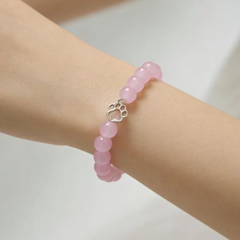 Cat Bracelet Dog Paw Pendant Bracelet i Love You Forever And Ever, Gifts For Cat Owner Dog Mom Pet Lover Gifts Jewelry in Saudi Arabia