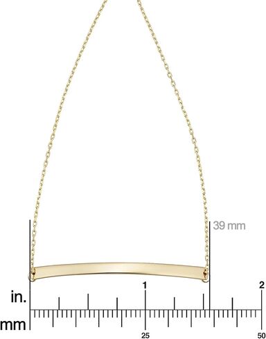 Kooljewelry 14k Yellow Gold Curved Bar Plate Bolo Bracelet (9 inch) in Saudi Arabia