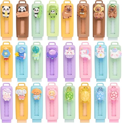 24 جهاز كمبيوتر شخصى ممحاة bobblehead لطيف لأقلام الرصاص محايات kawaii للأطفال اللوازم المدرسية لطيف محايات الكرتون متعة العودة إلى اللوازم المدرسية هدايا عيد الميلاد الفصول الدراسية in Saudi Arabia
