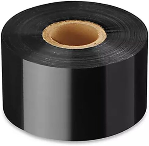 شريط نقل حراري راتنج كامل - 2.36 بوصة × 984 قدم أسود، مقاوم للبهتان لطباعة النصوص والباركود والرسومات، تصميم لجميع طابعات ملصقات TT مقاومة للتلطخ والخدش in Kuwait