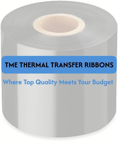 شريط نقل حراري راتنج كامل - 2.36 بوصة × 984 قدم أسود، مقاوم للبهتان لطباعة النصوص والباركود والرسومات، تصميم لجميع طابعات ملصقات TT مقاومة للتلطخ والخدش in Kuwait