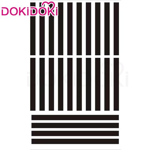 KIRA KIRA Anime Spiky Buns Wig with Tattoos 35cm Coffee 2 Ponytails Wigs for Halloween in Saudi Arabia