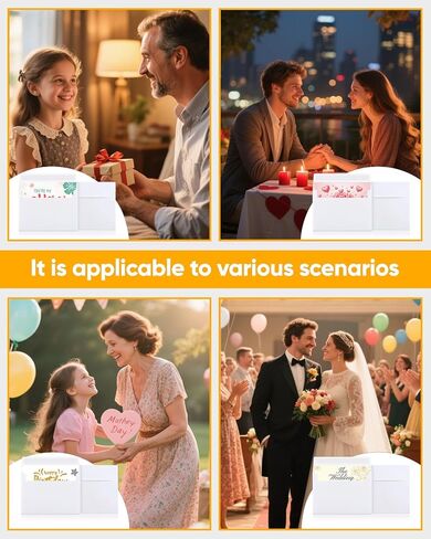 50 Packs 5x7 Envelopes,White Envelopes for Invitations,Great for Graduation, Printable, Postcard,Self Seal for Weddings in Saudi Arabia