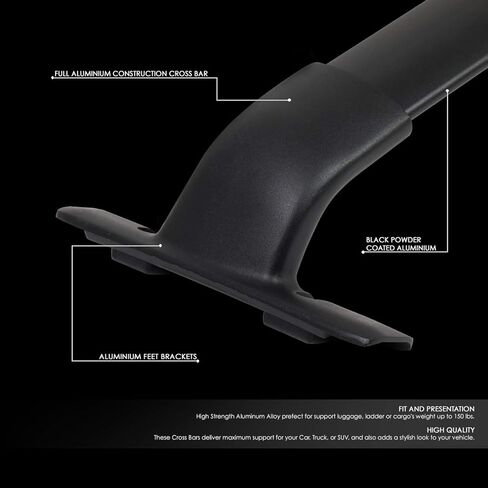 Auto Dynasty Roof Rack Cross Bars Compatible with 2015-2024 Murano, 165lbs Rooftop Cargo Bars Aluminum Anti-Corrosion Roof Rails Luggage Bike Kayak Racks Side Rails in Saudi Arabia