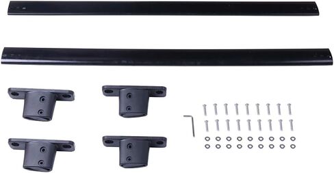 ALEGE 150LBS حامل أمتعة على السقف بقضبان متقاطعة باللون الأسود لنيسان باثفايندر 2005-2012، 2 × قضبان متقاطعة لرف السقف، تناسب نماذج القضبان الجانبية فقط in Saudi Arabia