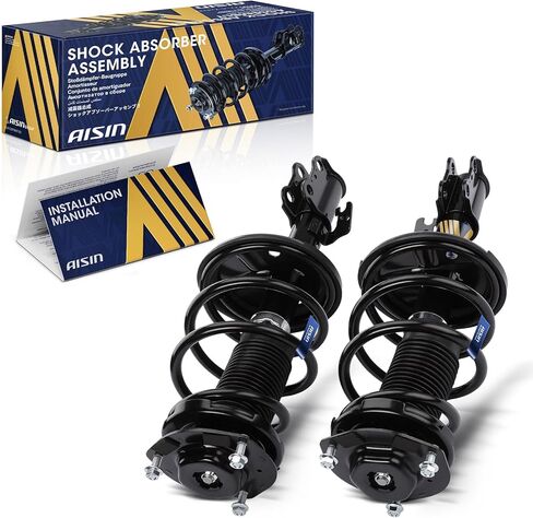 AISIN SAKT-01207 ممتص الصدمات بدعامات أمامية مع مجموعة زنبركية ملفوفة - متوافق مع تويوتا كامري ولكزس ES300 2002-2003 - مجموعة من 2 in Kuwait