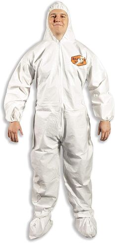 Quest Barrierwear Hazmat Coveralls, Microporous SMMS, for Men & Women | Lightweight safety suit with zipper and elastic cuffs; cleanroom and lab use; unisex in Saudi Arabia