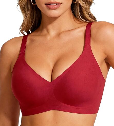 Jelly Wireless Push Up Bra,Seamless Full Coverage Buttery Soft T-Shirt Bra for Everyday Wear in Saudi Arabia