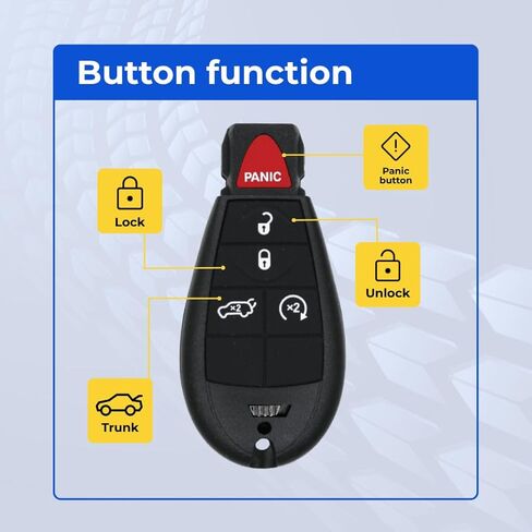 Key Fob Replacement for Jeep Grand Cherokee 2011-2013 FCC IYZ-C01C IYZC01C Part Number 05026537 05026537AH 05026537AF 05026537AE in Saudi Arabia