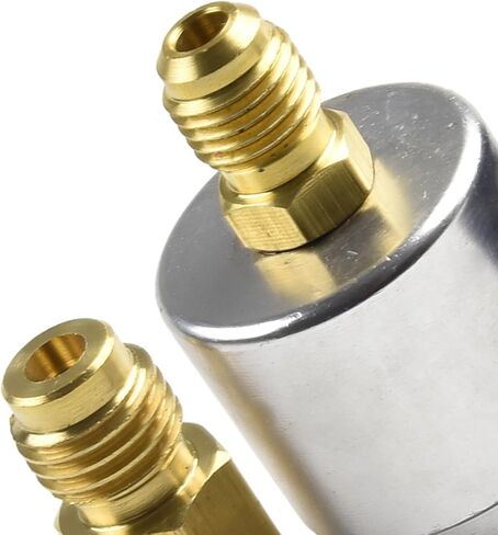 Self Sealing R134A Can Tap Valve Dispenser with Heavy Duty Brass and Anodized Aluminum Body for Charging Hose Adapter with 1/2-16 ACME and 1/4 SAE Connectors HVAC in Kuwait